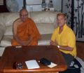 David N. Snyder (right) with Ven. Madawela Punnaji (Los Angeles, 2008)