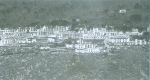 Panoramic view fo the Drepung (vbras-spung) Monastery