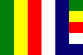 Japanese Buddhist flag "goshikimaku"