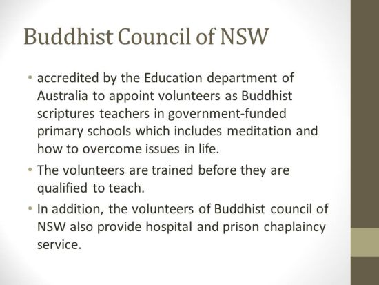 The Influence of Buddhism in NSW Australia by Mengjee Foo