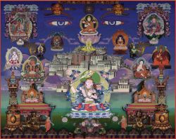 Thangka by Vello Vaartnou. Manjushri-Potala