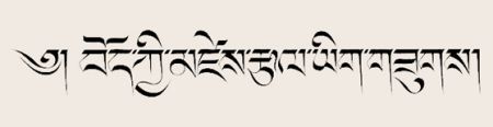 Different Tibetan script styles