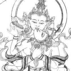 Vajrasattva meditation and recitation By Lati Rinpoche