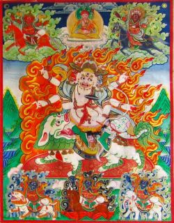 Lamas of the Nechung Monastery
