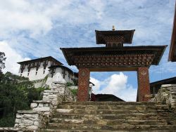 Entrance gate to the Dzong
