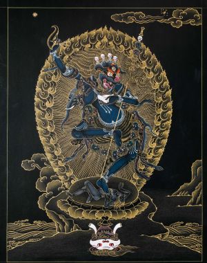 Lion-Faced Ḍākinī: Senge Dongma - Sanskrit: Siṃhamukhā
